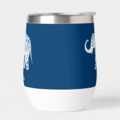 Ornate Patterned Blue Elephant Personalised (Gauche)