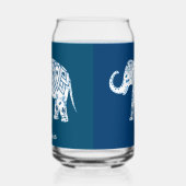 Ornate Patterned Blue Elephant Personalised (Gauche)