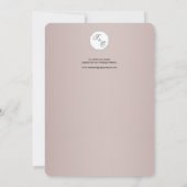 Ornate Peach Damask Enregistrer la carte Date (Dos)