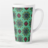 Ornate Scribbles Christmas Latte Mok (Rechts)