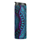 Ornate seamless texture background. Relief waves o Thermosbeker (Geroteerd rechts)