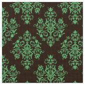 Orné baroque brun tissu damassé (Fermer)