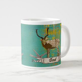 Orné de bronze Buck Turquoise papa Mug