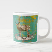 Orné de bronze Buck Turquoise papa Mug (Droite)
