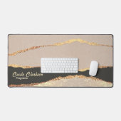 Orné de Faux Papier D'or Noir, Modifiable (Clavier et souris)