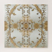 Orné d'or Fleurs blanches puzzle puzzle (Vertical)