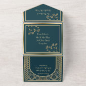 Orné Or - Faire-part de mariage (Dehors)