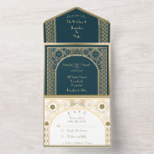 Orné Or - Faire-part de mariage (À l'intérieur)