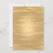 Orné violet et Faire-part de mariage or (Dos)