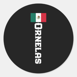 Ornelas achternaam voor Mexicaans en Ronde Sticker