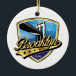 Ornement<br><div class="desc">Logo célèbre de Brooklyn avec un design en forme de swoosh par Edward Eksi</div>