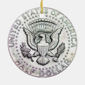 Ornement 1965 de demi-dollar de Kennedy (Dos)
