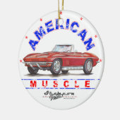 Ornement 1967 américain de Noël de muscle de (Gauche)