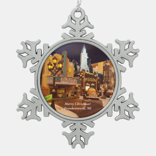 Ornement 1 de flocon de neige de Frankenmuth (Devant)