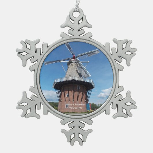 Ornement 1 de flocon de neige de la Hollande, (Devant)