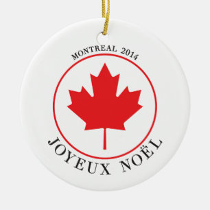 Ornement 2014 de Noël de Montréal (Joyeux Noël)