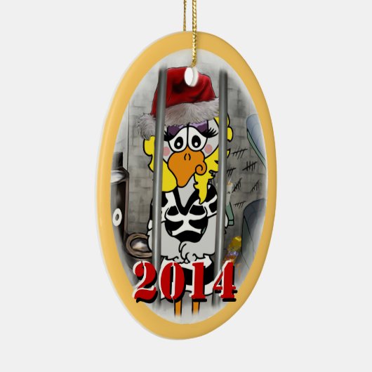 Ornement 2014 de Noël de récidiviste (Droite)