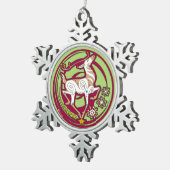 Ornement 2017 de Noël de Holidaze de vison (Vue impression)