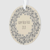 Ornement 2018 de guirlande-conception de bonne (devant)