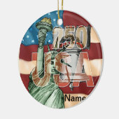 Ornement 250e anniversaire Liberté USA (Gauche)