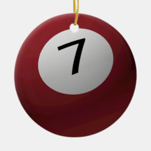 ORNEMENT 7 (SEPT) DE BILLARD/DE NOËL BOULE DE
