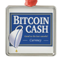 Ornement à dernier Satoshi d'argent liquide de