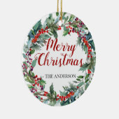 Ornement à feuillage persistant de photo de (Droite)