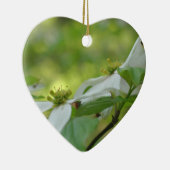 Ornement à fleurs de bois de chien blanc (Droite)