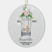 Ornement à la maison de Noël de vacances de (Gauche)