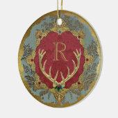 Ornement à monogramme en céramique "Lordly" de Dre (Gauche)