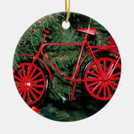 Ornement à vélo sur un arbre de Noël (Devant)
