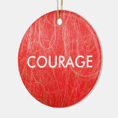 Ornement abstrait de COURAGE de rouge (Gauche)