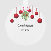 Ornement acrylique à nouveau marié Mistletoe (dos)