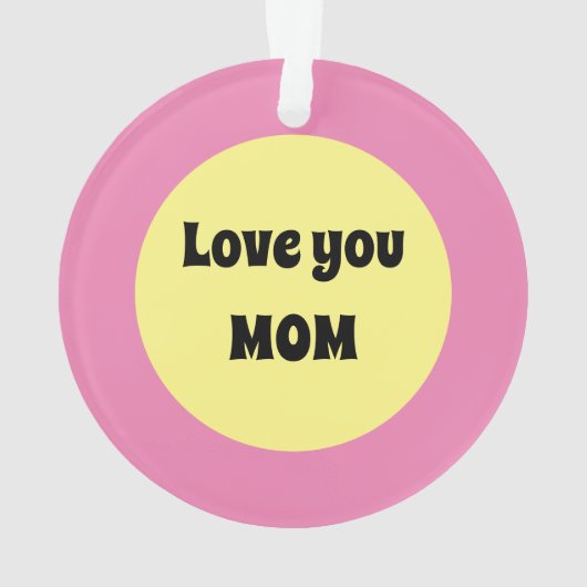 Ornement acrylique à points jaunes (dos)