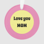 Ornement acrylique à points jaunes (devant)