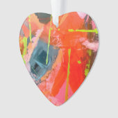 Ornement acrylique avec art abstrait original (devant)