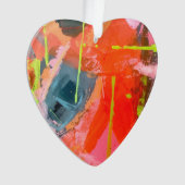 Ornement acrylique avec art abstrait original (devant)