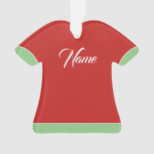 Ornement acrylique, chemise msanta, personnalisabl