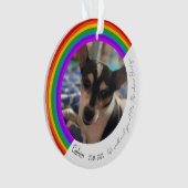 Ornement acrylique commémoratif pour animaux (devant)