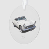 Ornement acrylique convertible blanc 1955 (devant)