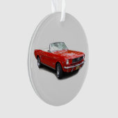 Ornement acrylique convertible rouge 1966 (devant)