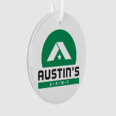 Ornement acrylique courageux et fort (devant)