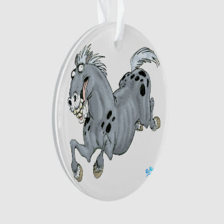 Ornement acrylique Crazy Cartoon Horse