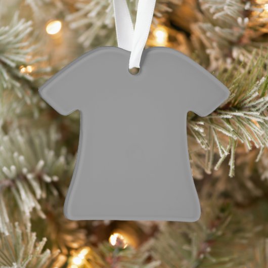 Ornement acrylique de chemise grise (Arbre)
