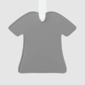 Ornement acrylique de chemise grise (dos)