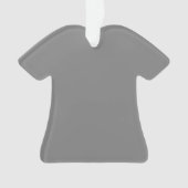 Ornement acrylique de chemise grise (devant)