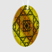 Ornement acrylique de géométrie fractale (devant)