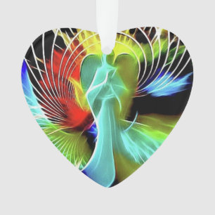 Ornement acrylique de l'ange contemporain