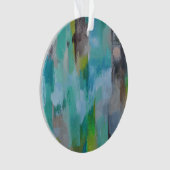 Ornement acrylique de lune d'argent (devant)