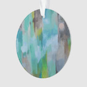 Ornement acrylique de lune d'argent (devant)
